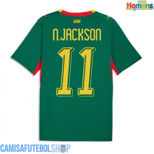 Camisa de time de futebol Senegal Nicolas Jackson #11 Replicas 2º Equipamento Mundo 2026 Manga Curta